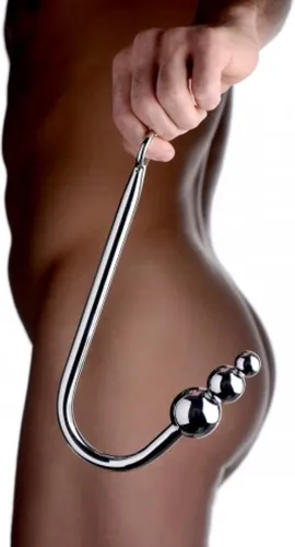 xr brands meat hook model z kulkami - stalowy hak z pierścieniem na Arena.pl