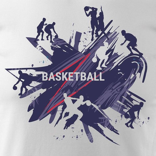 Koszulka do koszykówki basketball koszykówka do kosza męska biała REGULAR S zdjęcie 2