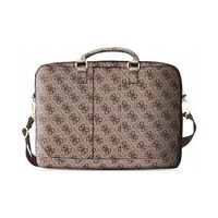 Guess Torba na laptopa Guess 4G Uptown brąz na laptopa do 16 cali