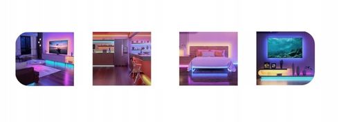 Taśma LED 6M RGB 5050 Bluetooth APLIKACJA MOBILNA Pilot Czujnik Muzyki na Arena.pl