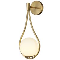 Ścienna lampa DROP ST-F079 gold Step metal szkło łezka złota