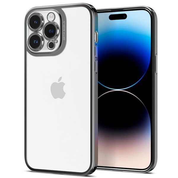 SPIGEN OPTIK CRYSTAL IPHONE 14 PRO CHROME GREY zdjęcie 1