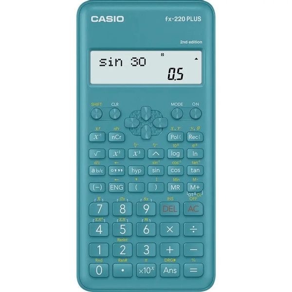 Kalkulator naukowy CASIO FX-220PLUS-2 BOX Turkusowy zdjęcie 6