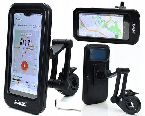 WODOSZCZELNY UCHWYT DO NAWIAGACJI TELEFONU I SAKWA DO KIEROWNICY HULAJNOGI na Arena.pl