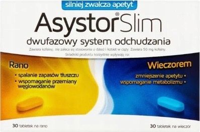ASYSTOR SLIM TABLETKI NA ODCHUDZANIE ODCHUDZAJĄCE zdjęcie 1
