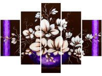 OBRAZ BUKIET KWIATÓW STOLE