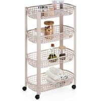Wózek na Kółkach Kuchenny Łazienkowy Regał Szafka Koszyki do Przechowywania