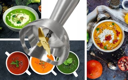 MOCNY BLENDER RĘCZNY ŁUCZNIK JK-1200 DUŻY KIELICH TURBO KRUSZY LÓD 1200 W na Arena.pl