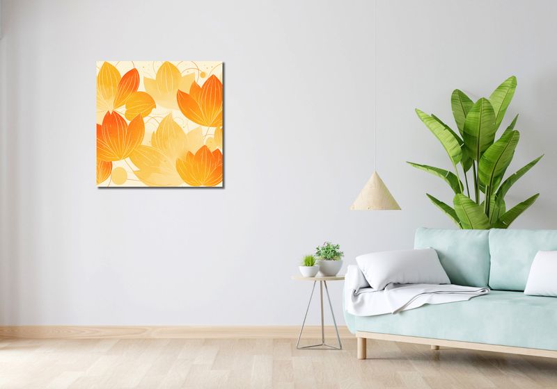 Obraz 70x70cm Jesienna Wizualizacja zdjęcie 2