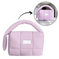 kosmetyczka damska pikowana kuferek z rączką 18,5 x 12,5 x 13 cm ks140fio