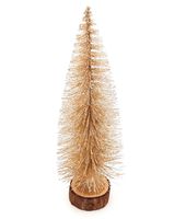 CHOINKA SZTUCZNA NA PNIU z brokatem dekoracja 26cm