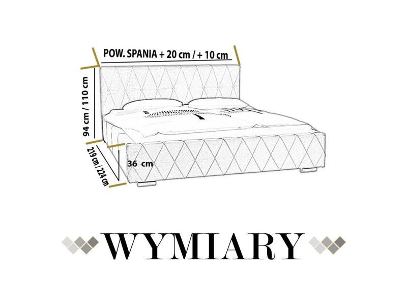 ŁÓŻKO TAPICEROWANE 180X200 KLASYCZNE Z POJEMNIKIEM NA POŚCIEL zdjęcie 5
