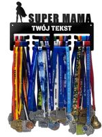 Wieszak na medale Super Mama  twoje imię dowolny tekst 72.1