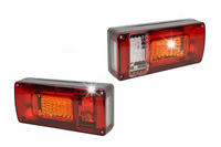 Lampa zespolona tylna przyczepa przyczepka LEWA + PRAWA komplet na żarówki