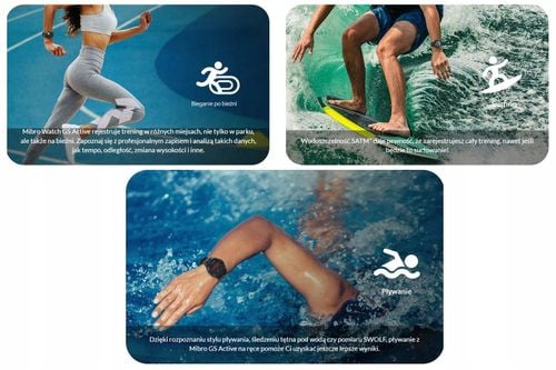 Smartwatch Mibro GS Active srebrny na Arena.pl
