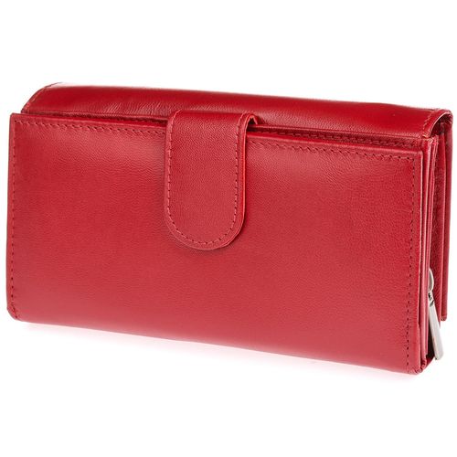 dwustronny portfel damski skórzany ciemnoczerwony na Arena.pl