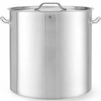 garnek budget line z pokrywką 98 l śr. 50 cm - hendi 835104
