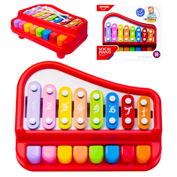 Edukacyjne organki, cymbałki czerwone zdjęcie 1