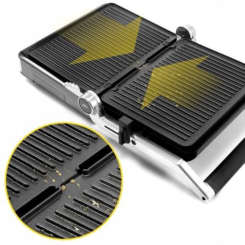 Grill elektryczny Opiekacz do panini Yoer 2000W + Programator czasu i na Arena.pl