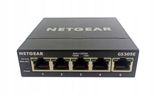 NETGEAR GS305E 5-Port Gigabit Ethernet Smart Managed Plus na Arena.pl