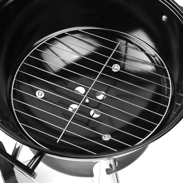 Grill węglowy ogrodowy RUND czarny zdjęcie 15
