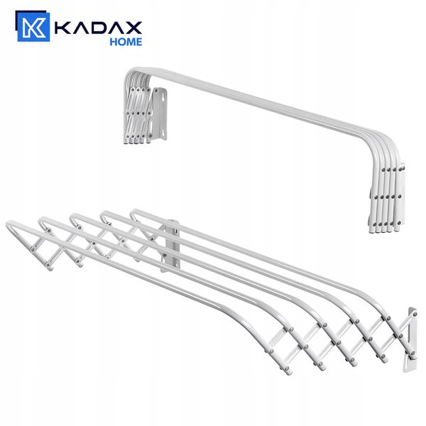 KADAX Suszarka Na Pranie Ścienna Harmonijkowa 80cm zdjęcie 5