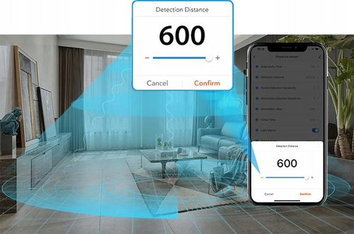 Sensor Czujnik Obecności 23GHz Ruchu Jasności Ścienny ZigBee TUYA Smart na Arena.pl
