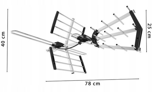 ANTENA DVBT2 DO TV NAZIEMNEJ KIERUNKOWA ZEWNĘTRZNA COMBO MUX8 4K LTE MOCNA na Arena.pl