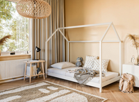 ŁÓŻKO domek parterowe 1- osobowe LUCKY pod materac 80x160 BIAŁY 48H!