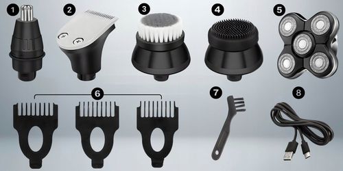 Golarka Męska Akumulatorowa Maszynka Do Golenia Trymer Do Nosa i Brody na Arena.pl