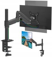 Uchwyt na Monitor 10-32 cale WYSOKI Gazowy Obrotowy Regulowany Biurkowy