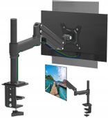 Uchwyt na Monitor 10-32 cale WYSOKI Gazowy Obrotowy Regulowany Biurkowy