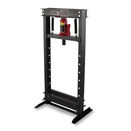 19526 Czarna prasa hydrauliczna warsztatowa 12-tonowa stabilna na Arena.pl