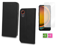 Etui z klapką do SAMSUNG GALAXY XCOVER 7 magnetic case + szkło na ekran 9H