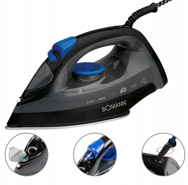 MOCNE ŻELAZKO PAROWE SAMOOCZYSZCZANIE FUNKCJA PARY 7 FUNKCJI 1800W zdjęcie 7