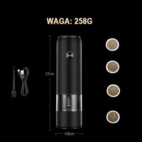 ELEKTRYCZNY MŁYNEK DO PIEPRZU I SOLI Z OŚWIETLENIA na Arena.pl