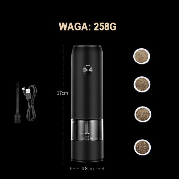 ELEKTRYCZNY MŁYNEK DO PIEPRZU I SOLI Z OŚWIETLENIA zdjęcie 7