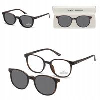 2w1 Okulary Plusy do CZYTANIA z NAKŁADKĄ PRZECIWSŁONECZNĄ z Polaryzacją