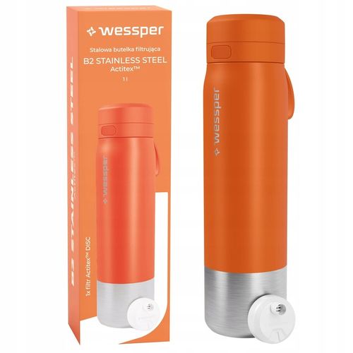 Butelka filtrująca stalowa bidon na wodę z filtrem WESSPER B2 ACTITEX na Arena.pl