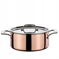Garnek niski miedziany SPRING 4,7 L średnica 24 x 10,5 CM MAŁY