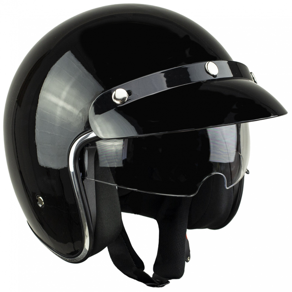 Kask na skuter motocyklowy otwarty z daszkiem BB 588 -S przeźr. blenda zdjęcie 2