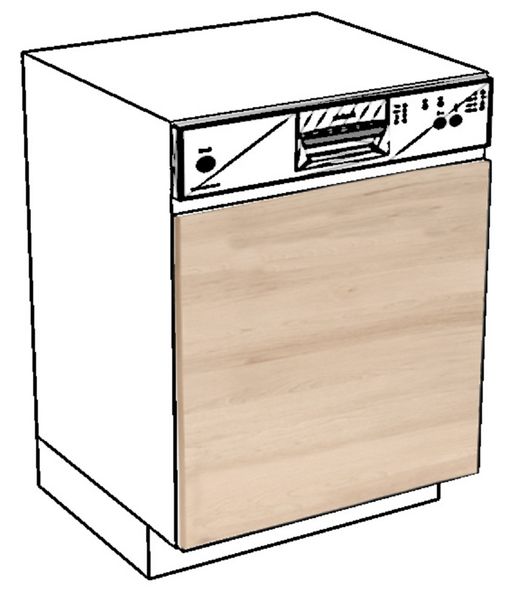 BRYGIDA Front zmywarki 60 panel odkryty MAT zdjęcie 1