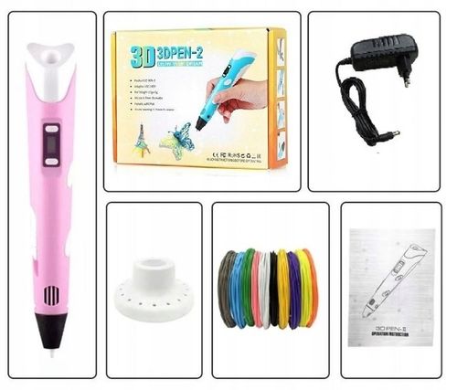 DŁUGOPIS DRUKARKA 3D PEN ZESTAW + WKŁADY 9 METRÓW na Arena.pl