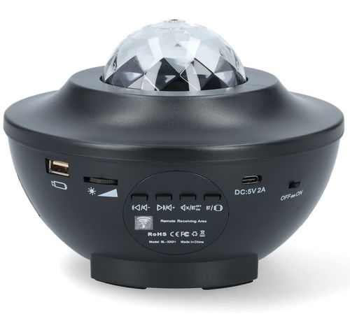 PROJEKTOR GWIAZD RZUTNIK NIEBA LAMPKA NOCNA LED GŁOŚNIK BLUETOOTH + PILOT na Arena.pl