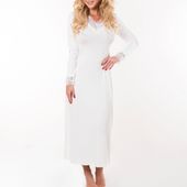SEXOWNA PIŻAMA DAMSKA Halka Ceylon XXL 2XL Ecru Długa Wiskozowa Z Wiskozy