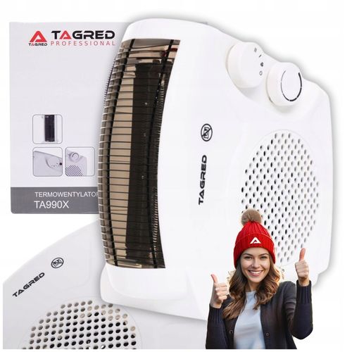 Farelka Elektryczna Termowentylator Grzejnik Ciepło Nawiew Zimno 2000W na Arena.pl