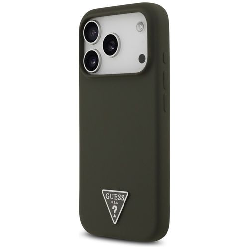 Etui Guess Silicone Triangle Logo MagSafe do iPhone 17 Pro khaki na Arena.pl