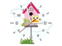 30X30CM ZEGAR STOJĄCA BUDKA SOWĄ OBRAZ DREWNO