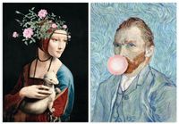 Zestaw dwóch plakatów portret van gogh 70x100 cm