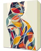 Obraz 30x40cm Kalejdoskopowy Kot